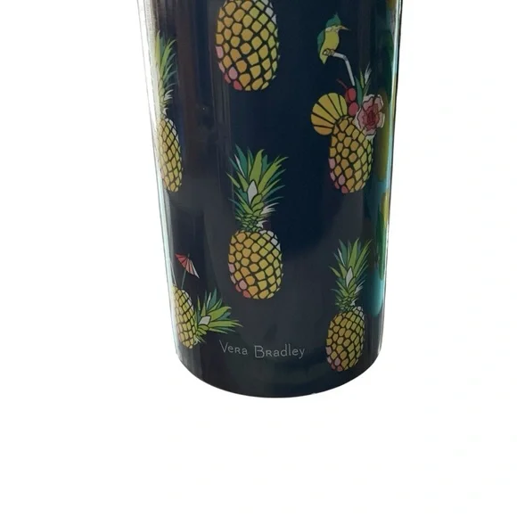 Vera Bradley Stainless Steel Water Bottles – Pineapple & Lemon Floral Print Set - Picture 3 of 10